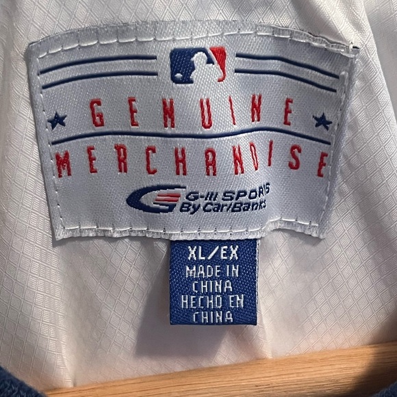 Vintage Chicago Cubs G-III Men's White Windbreaker Pullover Side Zip Jacket XL - Picture 8 of 15